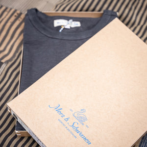 Merz b. Schwanen 2S18 13,4oz Heavy Loopweeled Longsleeve – Charcoal