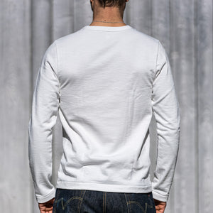 Merz b. Schwanen 2S18 13,4oz Heavy Loopweeled Longsleeve – White