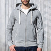 Merz b. Schwanen 14,8oz Heavyweight Loopwheeled Zip Hoodie – Grey Melange