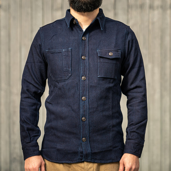 Momotaro 14oz Heavy Indigo Dobby Work Shirt