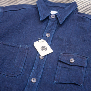 Momotaro 14oz Heavy Indigo Dobby Work Shirt