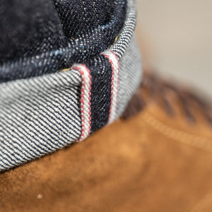 Momotaro 0306-SA 18oz Slim Tapered Jeans – Sashiko GTB Stripes