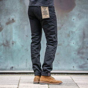 Momotaro 0405-B 15,7oz High Tapered Jeans – Black