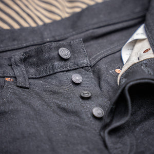 Momotaro 0405-B 15,7oz High Tapered Jeans – Black