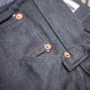 Momotaro 0405-B 15,7oz High Tapered Jeans – Black