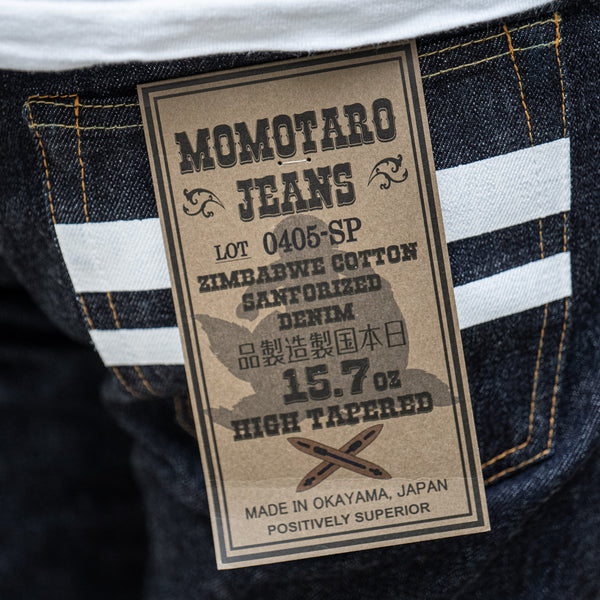 Momotaro 0405-SP 15,7oz High Tapered Jeans - Going to Battle