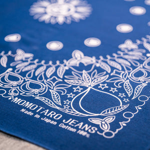 Momotaro Paisley Bandana - Blue