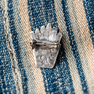 Munqa FRENCH FRIES Newtive Badge - 925 Sterling Silver