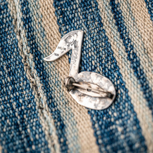 Munqa MUSIC NOTE Newtive Badge - 925 Sterling Silver