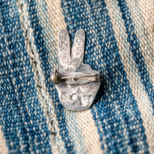 Munqa PEACE Newtive Badge - 925 Sterling Silver