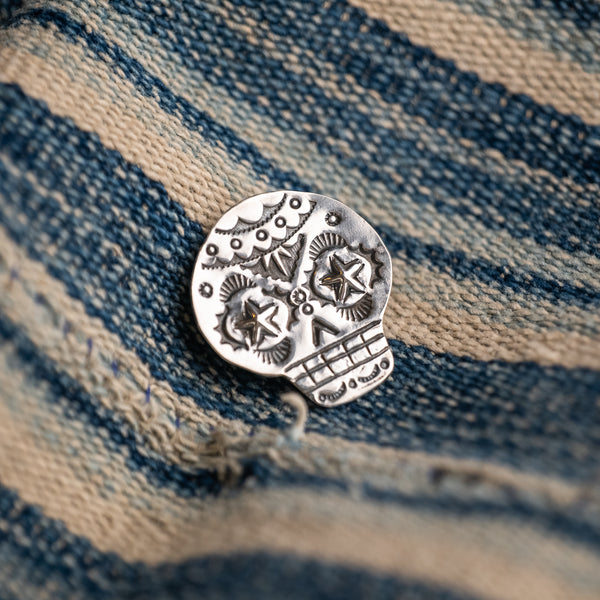 Munqa SKULL Newtive Badge - 925 Sterling Silver