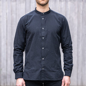 Orgueil OR-5080B Band Collar Shirt - Black
