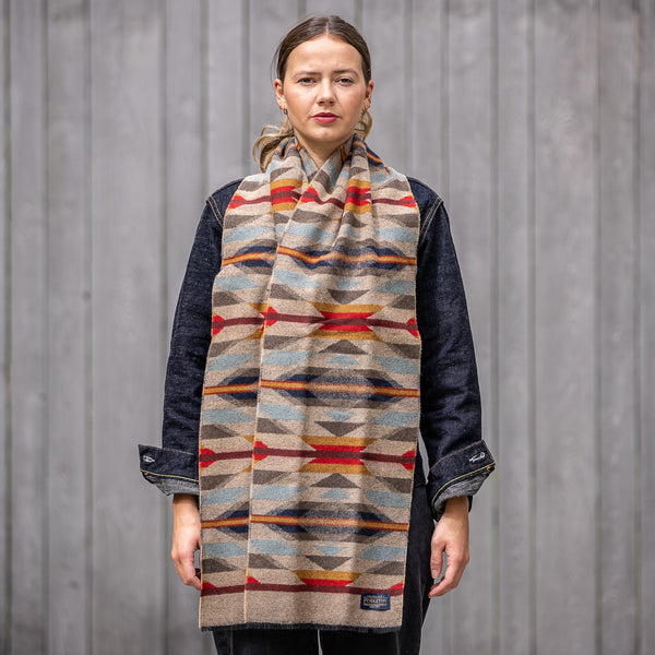 Pendleton Jacquard Wool Scarf – Wyeth Trail