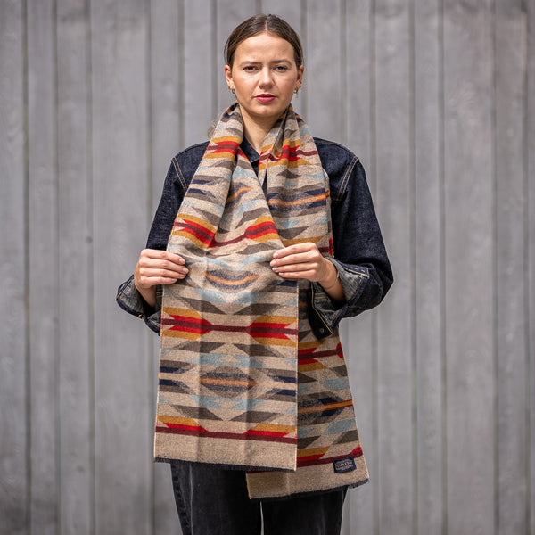 Pendleton Jacquard Wool Scarf – Wyeth Trail