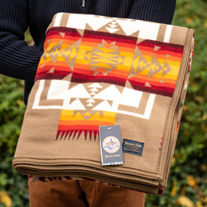 Pendleton Chief Joseph - Jacquard Blanket Robe / Khaki