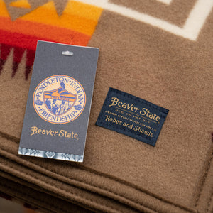 Pendleton Chief Joseph - Jacquard Blanket Robe / Khaki
