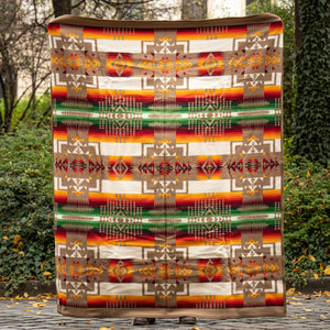 Pendleton Chief Joseph - Jacquard Blanket Robe / Khaki