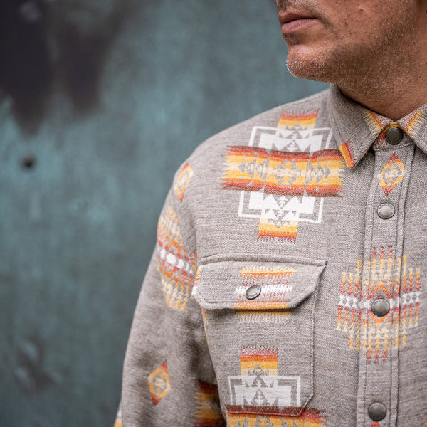 Pendleton Sherpa-Lined Shirt-Jacket – Chief Joseph / Tan