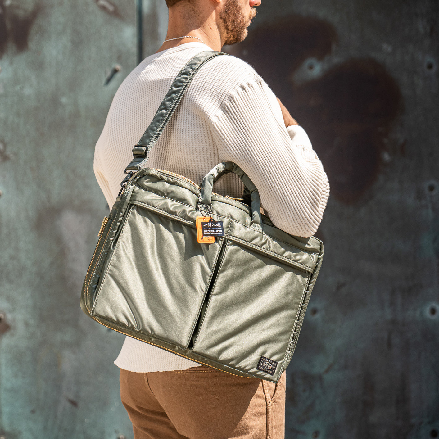 Porter Yoshida Tanker Shoulder Bag Sage Green