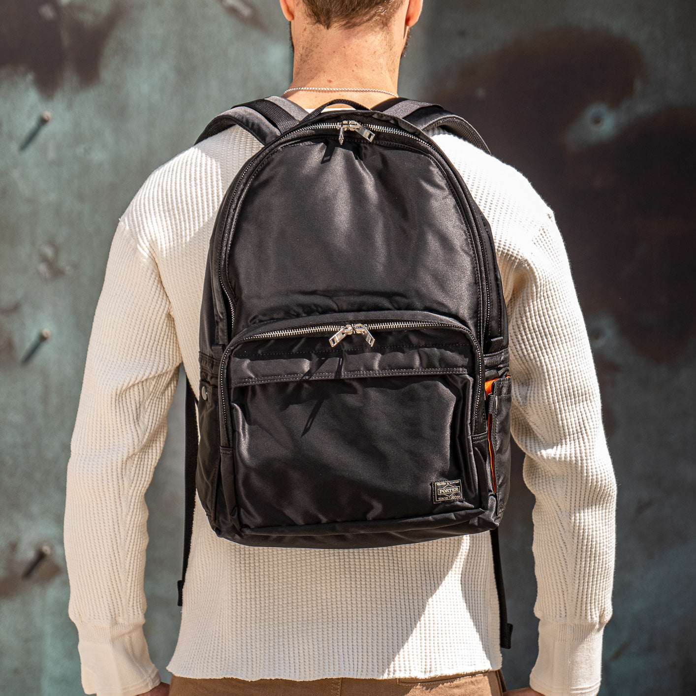 PORTER Canvas Backpack Black
