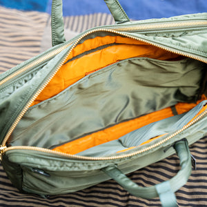 Porter Yoshida Tanker 3-Way Briefcase / Backpack (Business Class) – Sage Green