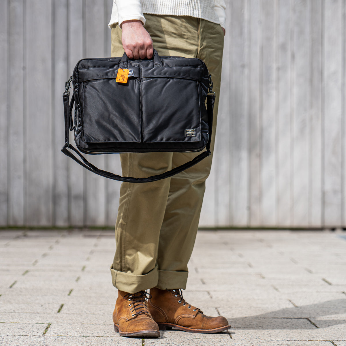 Porter Yoshida Tanker 3-Way Briefcase / Backpack (Economy) – Black
