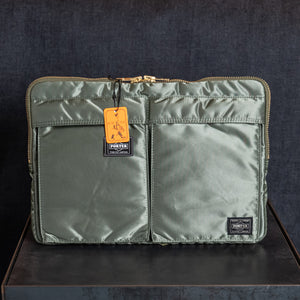 Porter Yoshida Tanker Document Case – Sage Green