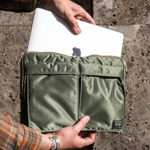 Porter Yoshida Tanker Document Case – Sage Green