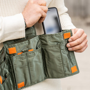 Porter Yoshida Tanker Travel Case - Sage Green