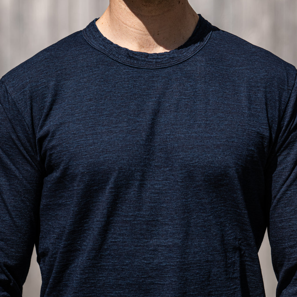 Pure Blue Japan Indigo Dyed Long Sleeve