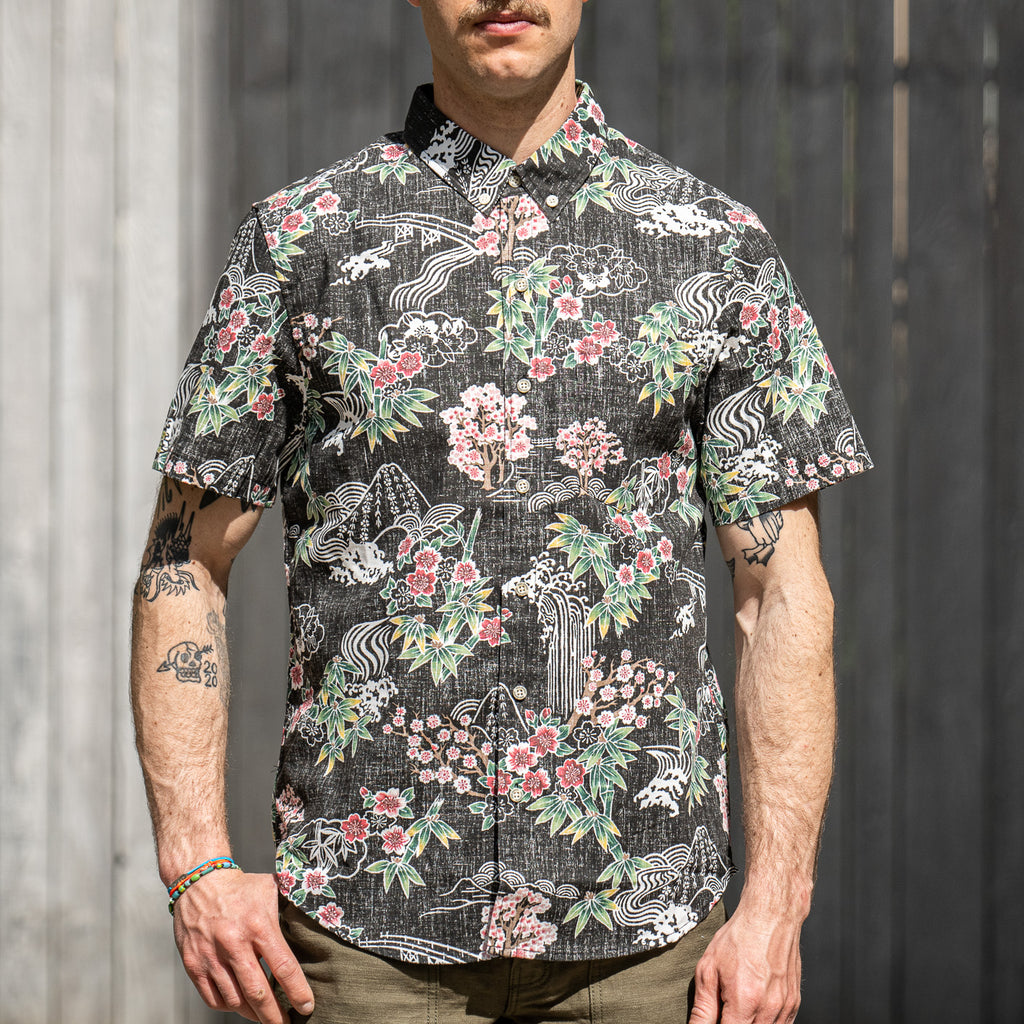 Reyn Spooner SAKURA SPRING Tailored BD-Aloha Shirt – Black