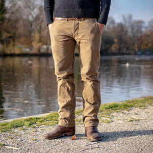 Samurai 15oz Heavy Selvedge Chino - Slim Straight / Khaki