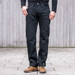 Samurai Jeans S710NBKII 17oz Color-Fast Black x Black Selvedge Jeans – Slim Fit