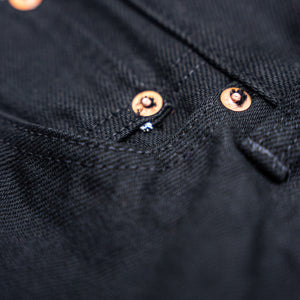 Samurai Jeans S710NBKII 17oz Color-Fast Black x Black Selvedge Jeans – Slim Fit