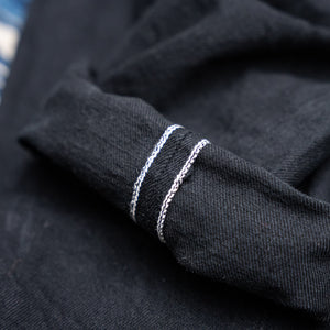 Samurai Jeans S710NBKII 17oz Color-Fast Black x Black Selvedge Jeans – Slim Fit
