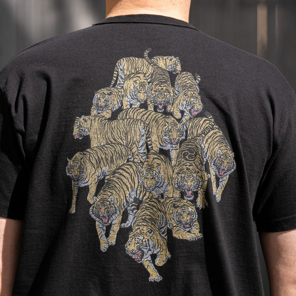 Samurai “100 Tigers” 8,5oz Heavyweight T-Shirt – Black