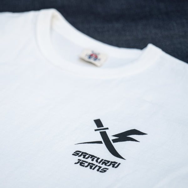 Samurai “SAIGOKU-MUSOU” 8,5oz Heavyweight T-Shirt – White