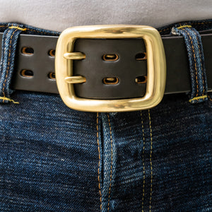 Samurai 2-Prong Heavy Curve Belt - Black