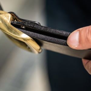 Samurai 2-Prong Heavy Curve Belt - Black