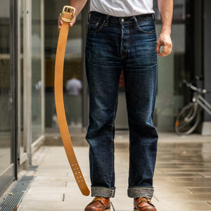 Samurai 2-Prong Heavy Curve Belt - Natural