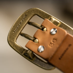 Samurai 2-Prong Heavy Curve Belt - Natural