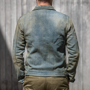 Scarti Lab Indigo Dobby Cossack Jacket – Old West Wash