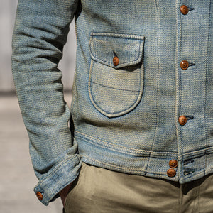 Scarti Lab Indigo Dobby Cossack Jacket – Old West Wash