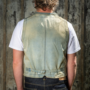 Scarti Lab Indigo Dobby Waist Coat – Old West Wash