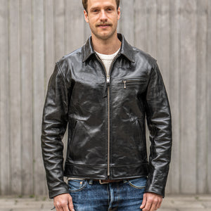 Simmons Bilt “Liberator” Leather Jacket – Black Clayton Monza Horsehide