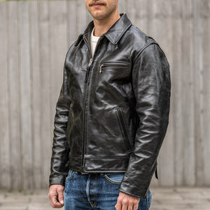 Simmons Bilt “Liberator” Leather Jacket – Black Clayton Monza Horsehide