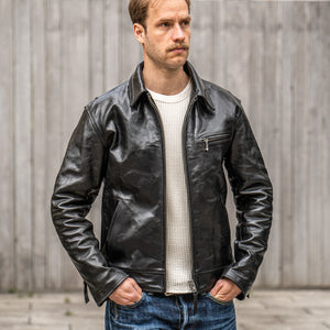 Simmons Bilt “Liberator” Leather Jacket – Black Clayton Monza Horsehide