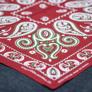 Stevenson Overall Co. Paisley Bandana – Red