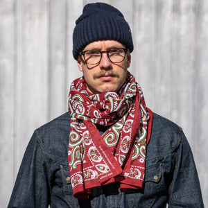 Stevenson Overall Co. Paisley Bandana Stole – Red