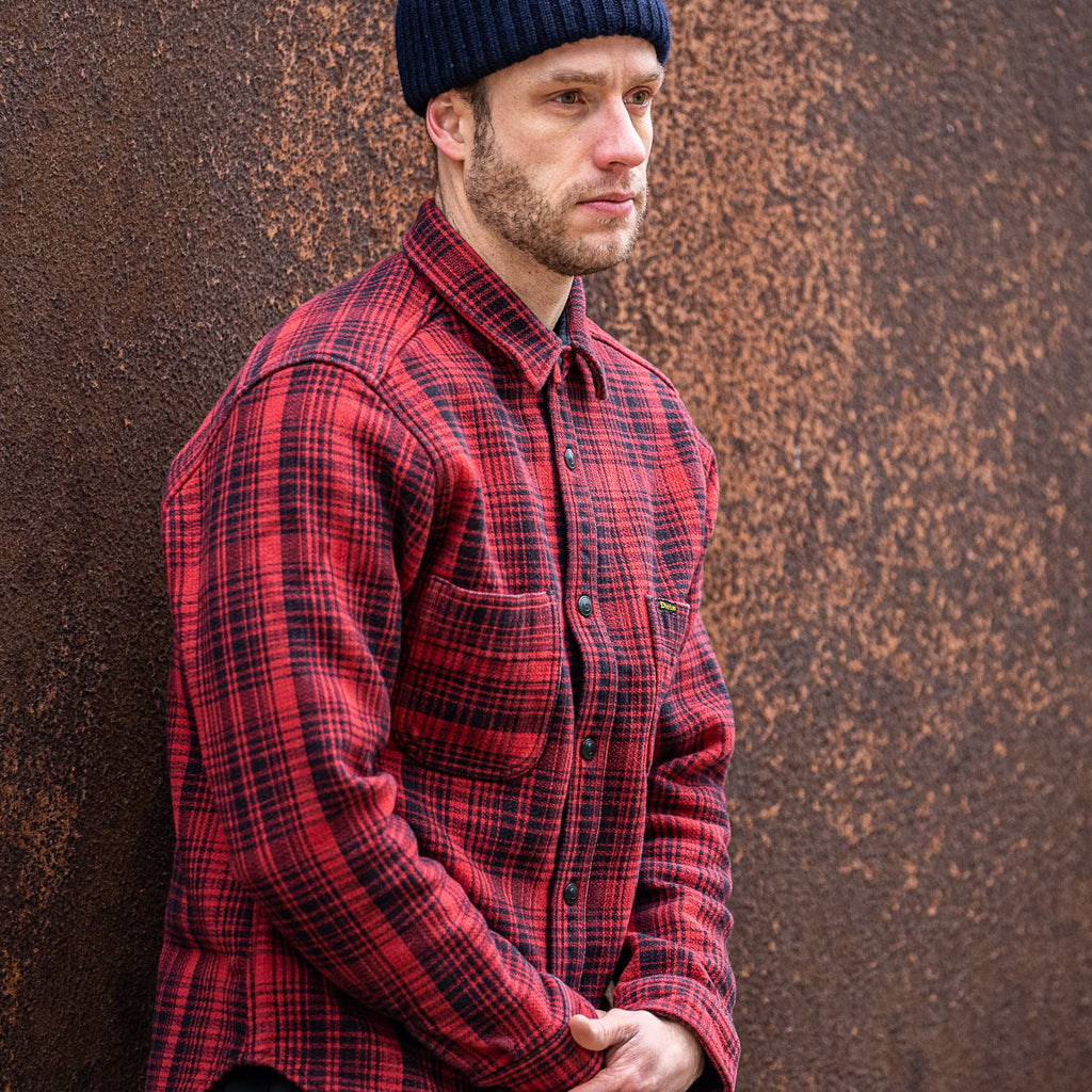 Studio D’Artisan Super Heavyweight Flannel Shirt-Jacket – 4555 Hinode